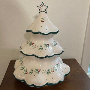 Pfaltzgraff Lighted Ceramic Christas Tree
